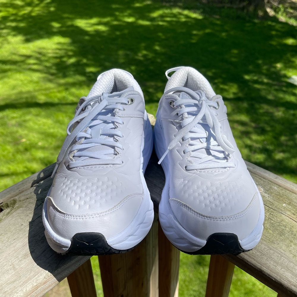 Hoka Bondi Women's White Running Shoes - Picture 3 of 13